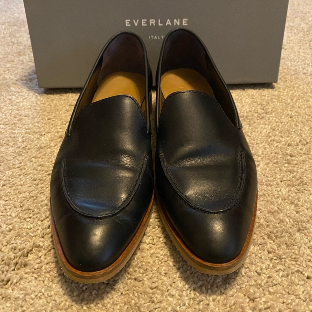 Everlane Italian Loafer, Black, size 9